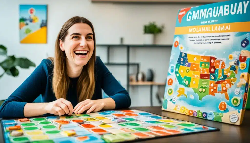 Board Games and Learning a Language