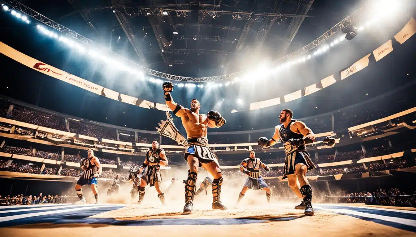 Gladiator-style fighting games