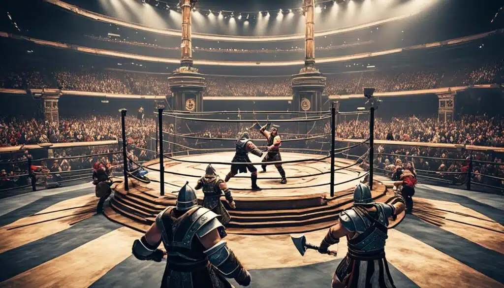 gladiator-style fighting games