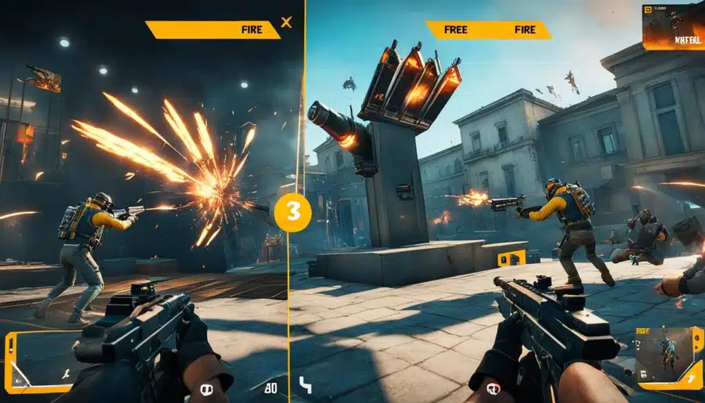 free fire gameplay on different platforms